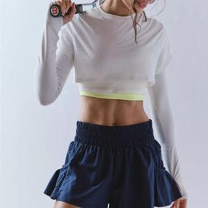 Free people movement get your flirt on shorts. Navy. Size XS